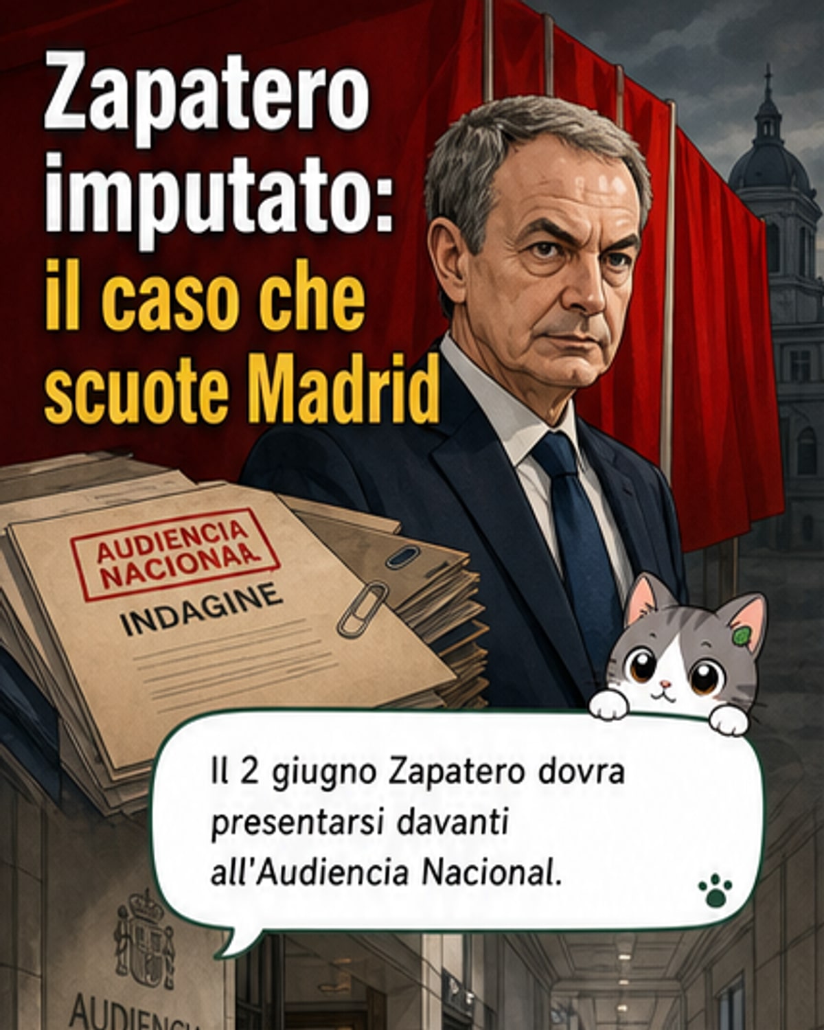 Zapatero indagato per traffico di influenze