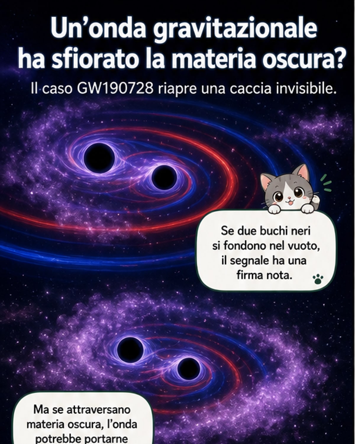 Un'onda gravitazionale potrebbe aver rivelato la materia oscura