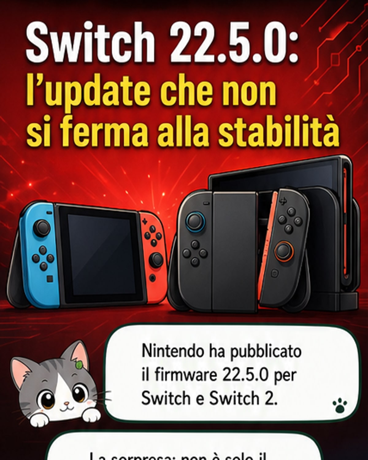 Aggiornato Switch e Switch 2