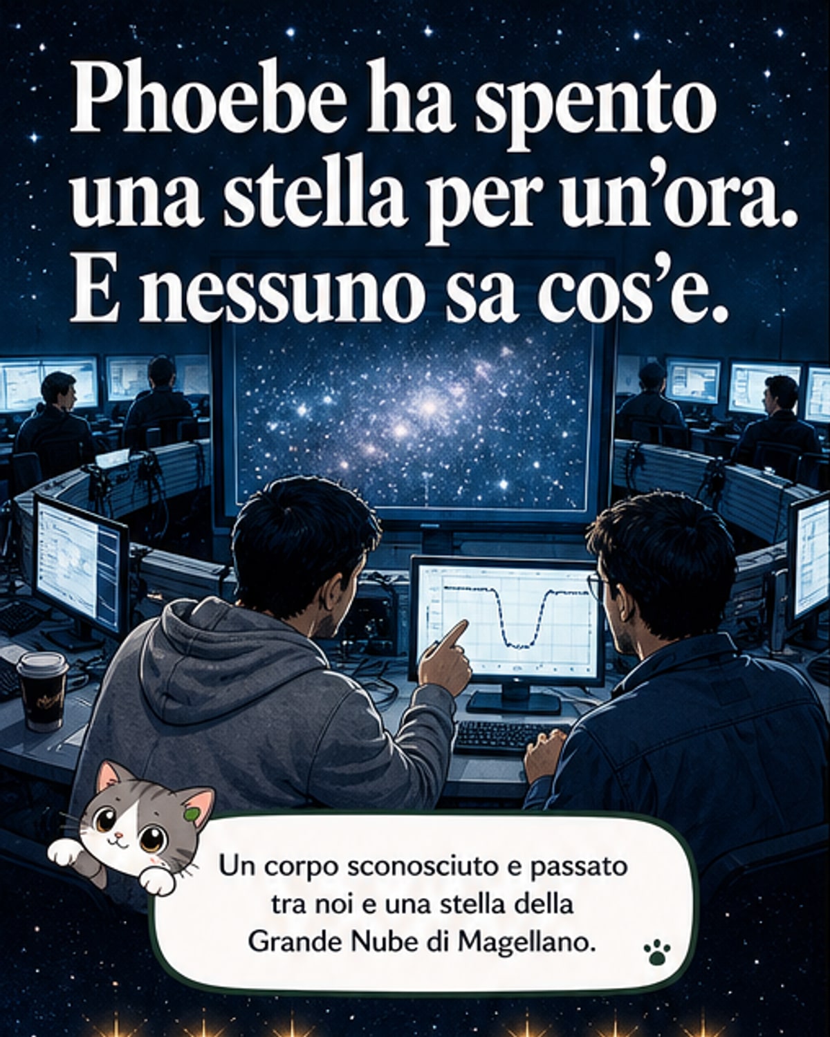 Un passaggio misterioso davanti a una stella