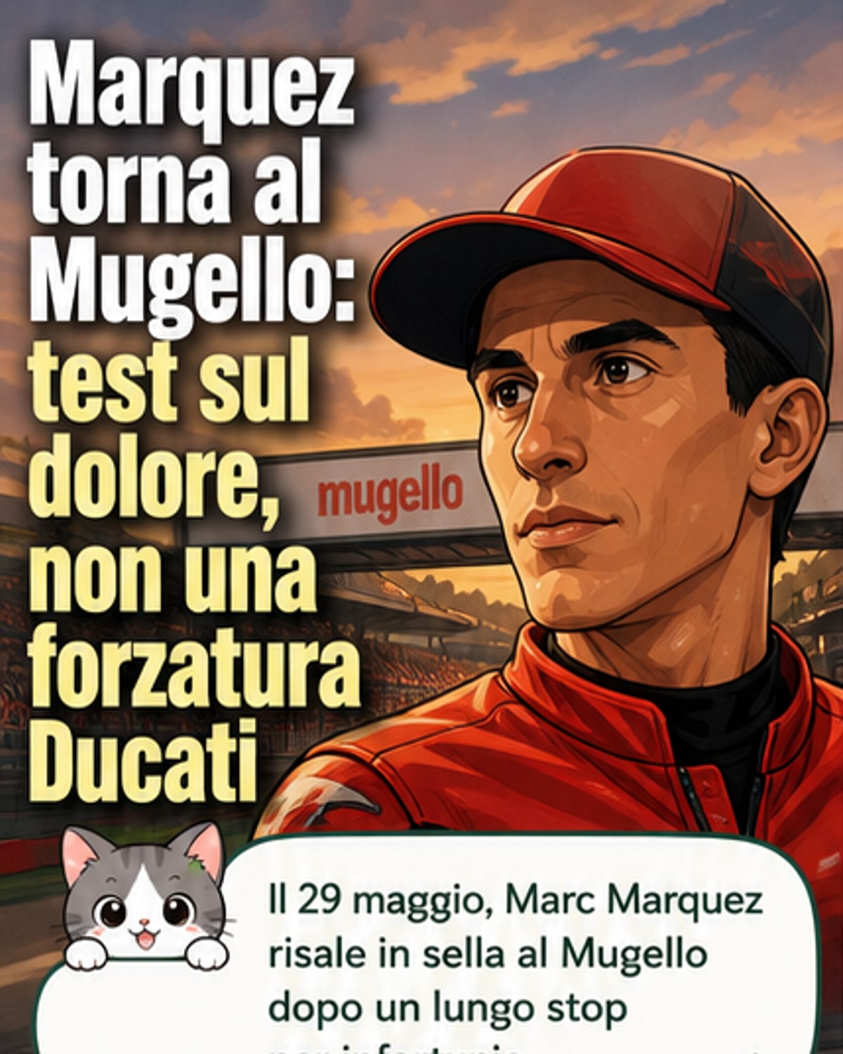 Marquez torna in pista al Mugello