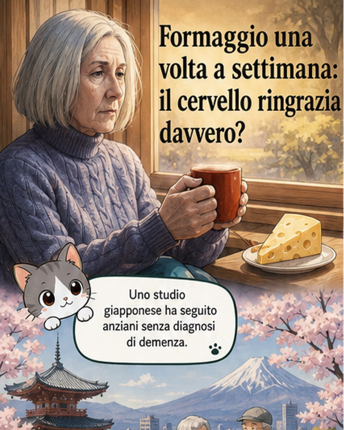 Mangiare formaggio riduce il rischio di demenza?