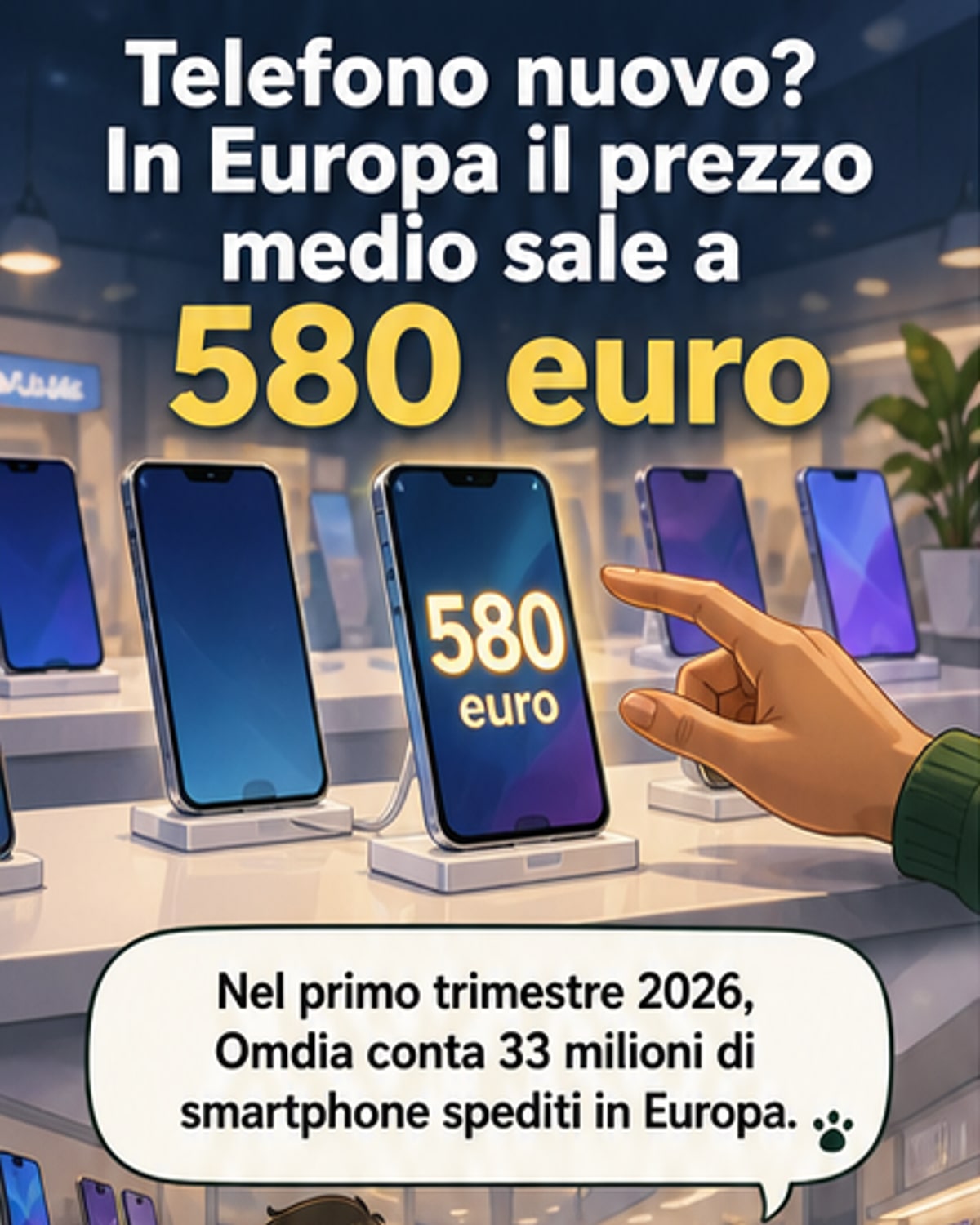 Smartphone, prezzi in salita in Europa