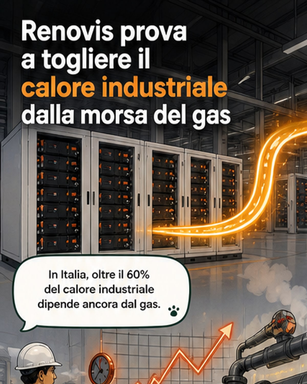Calore industriale senza gas, la svolta elettrica