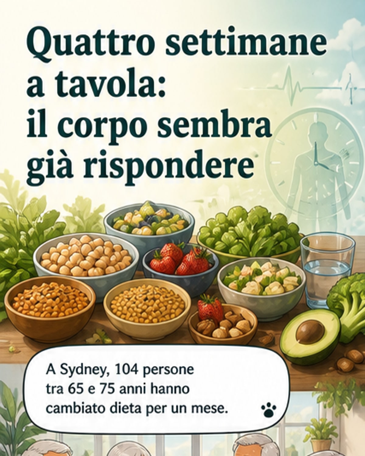Dopo 4 settimane, età biologica più giovane