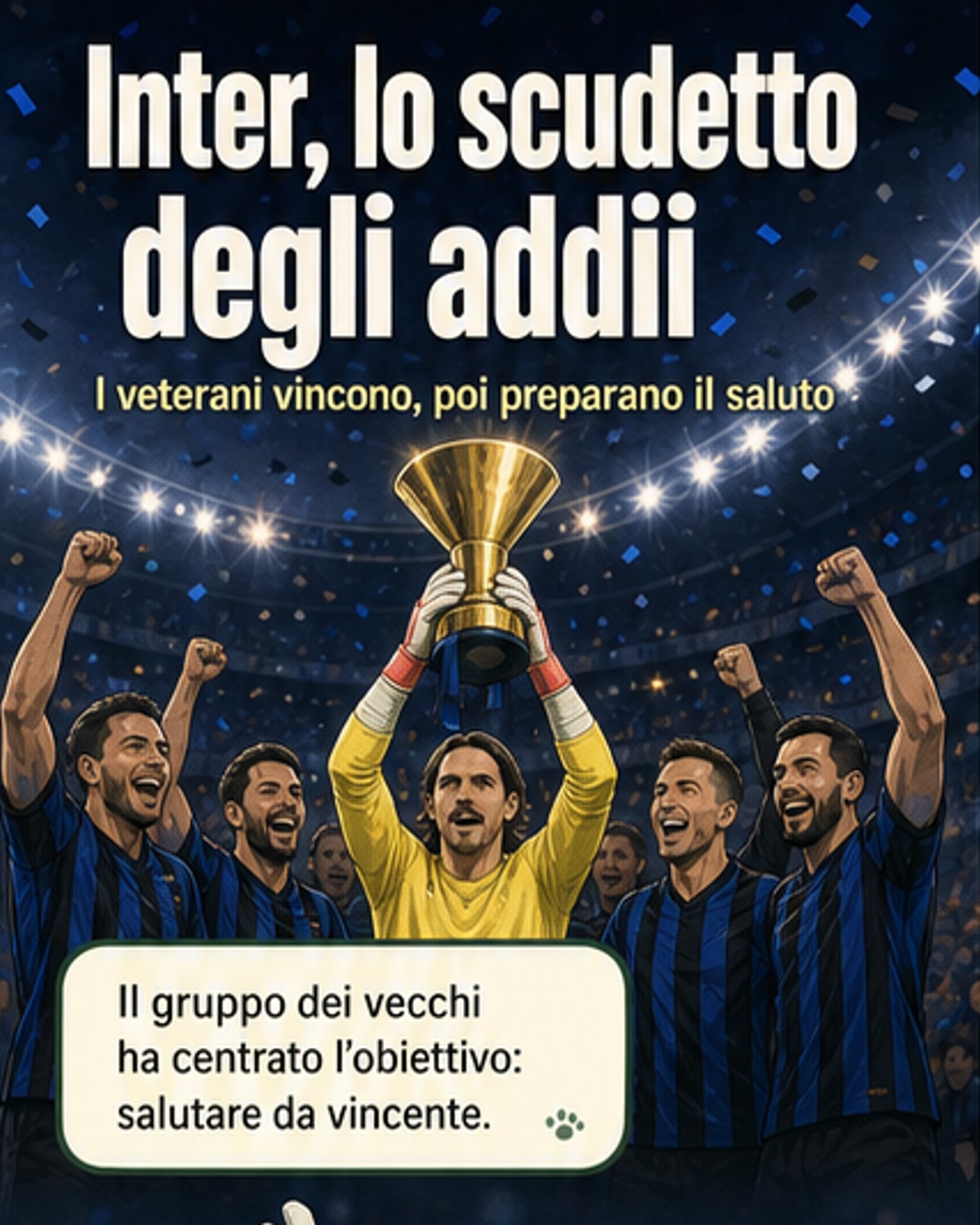 Inter, lo scudetto degli addii