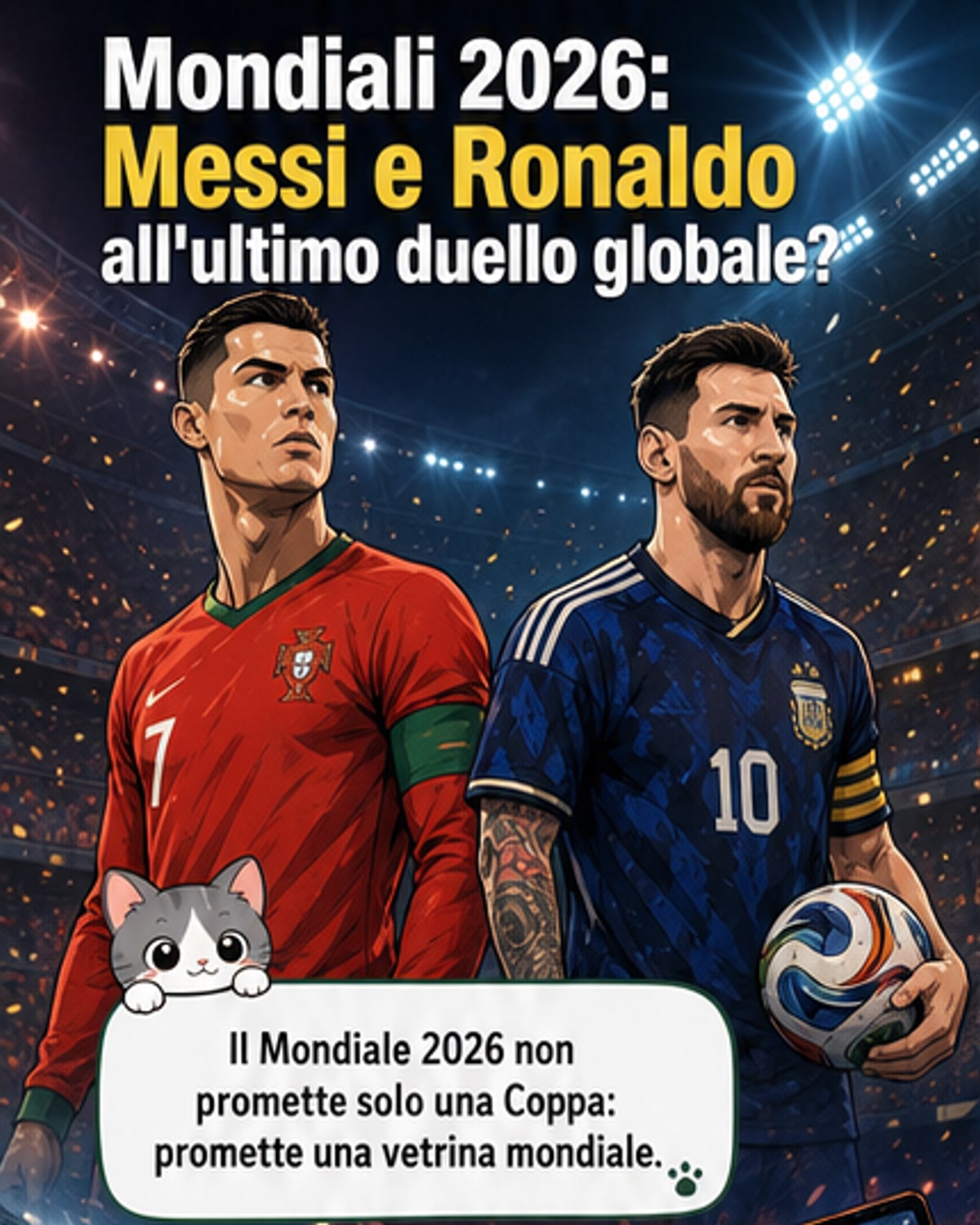 Mondiali 2026, l'ultima danza di Messi e Ronaldo?