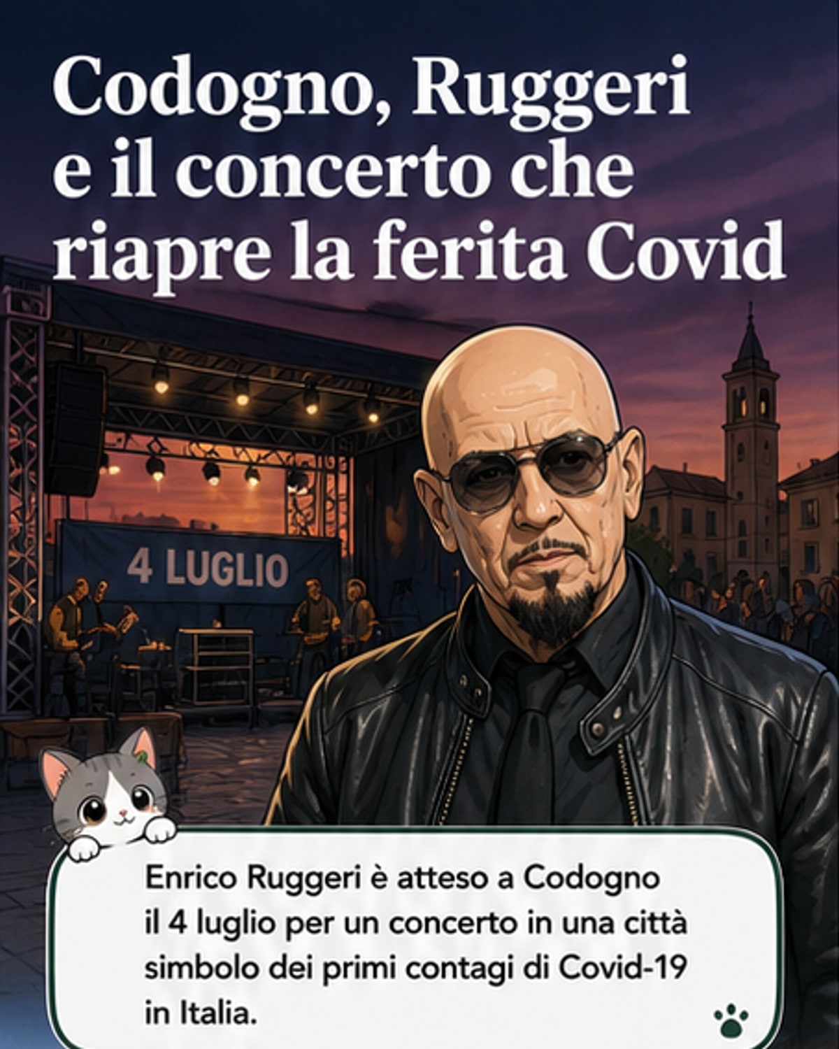 Ruggeri a Codogno, la città del Covid insorge