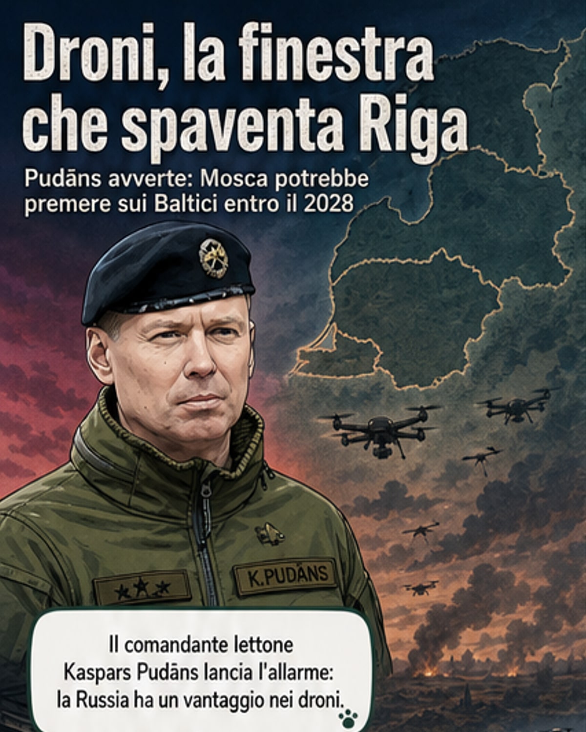 Russia avanza con i droni, allarme per i Paesi baltici