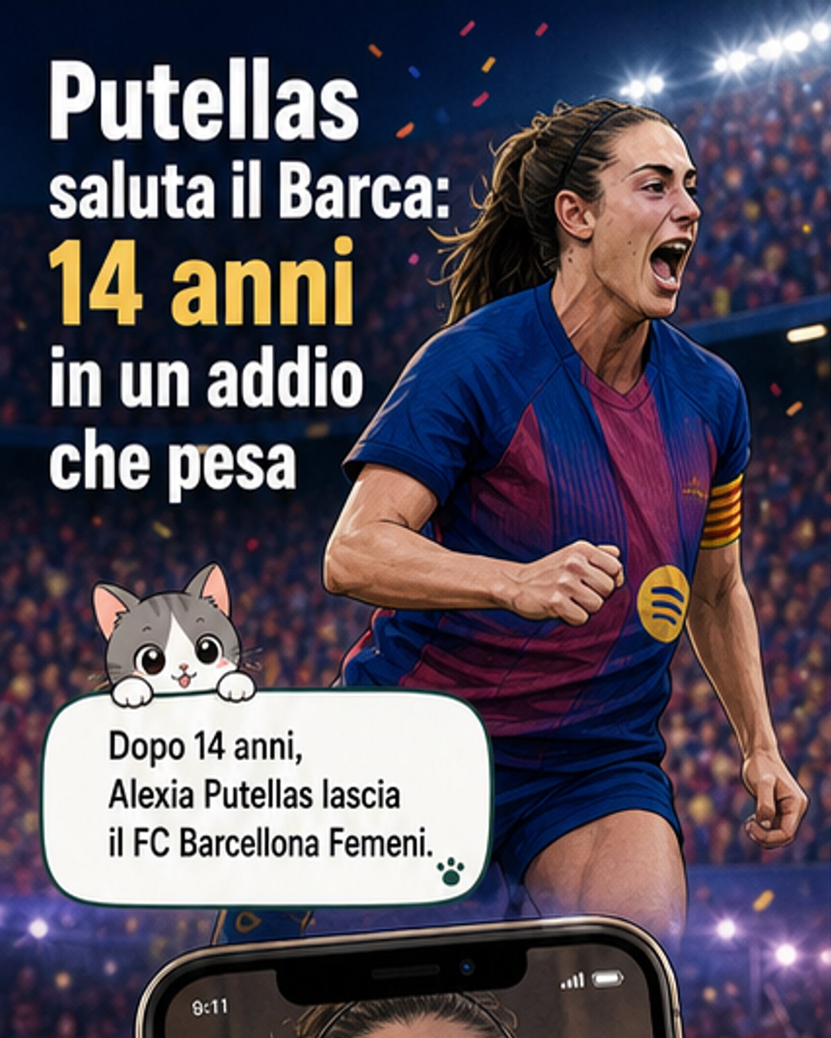 Alexia Putellas lascia il Barça