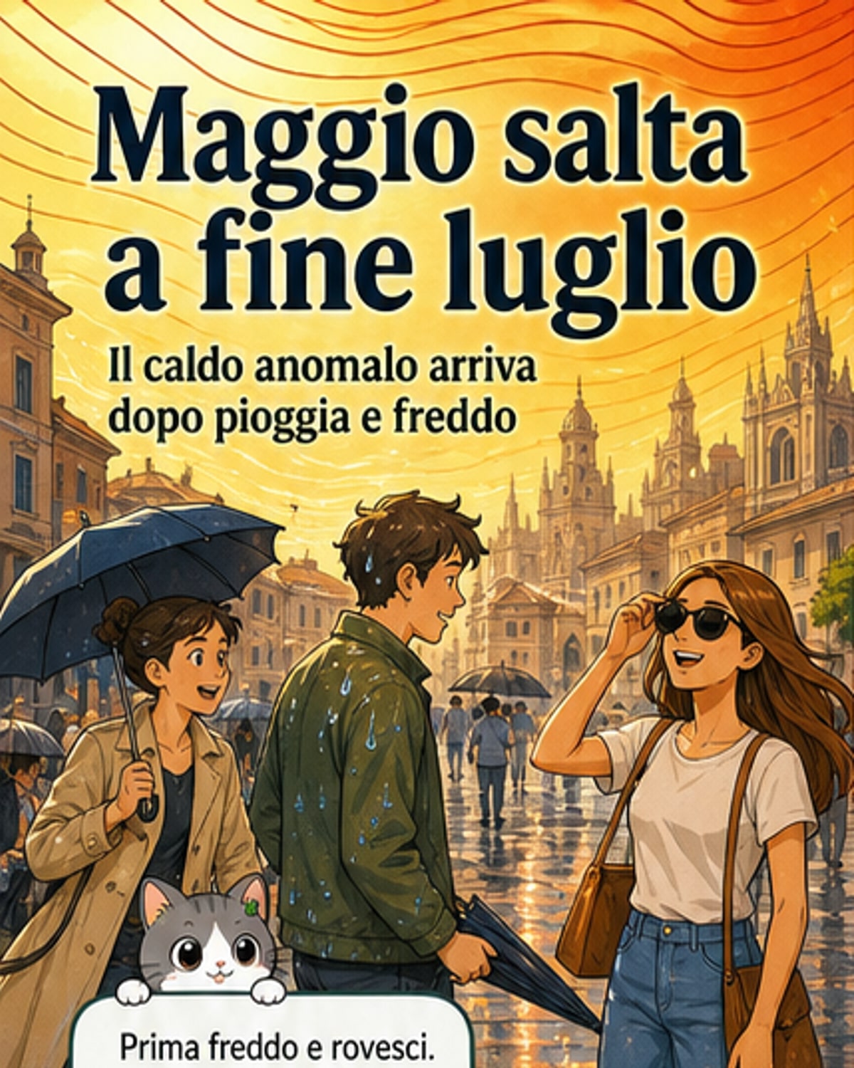 Caldo anomalo a maggio: +12°C sopra la media
