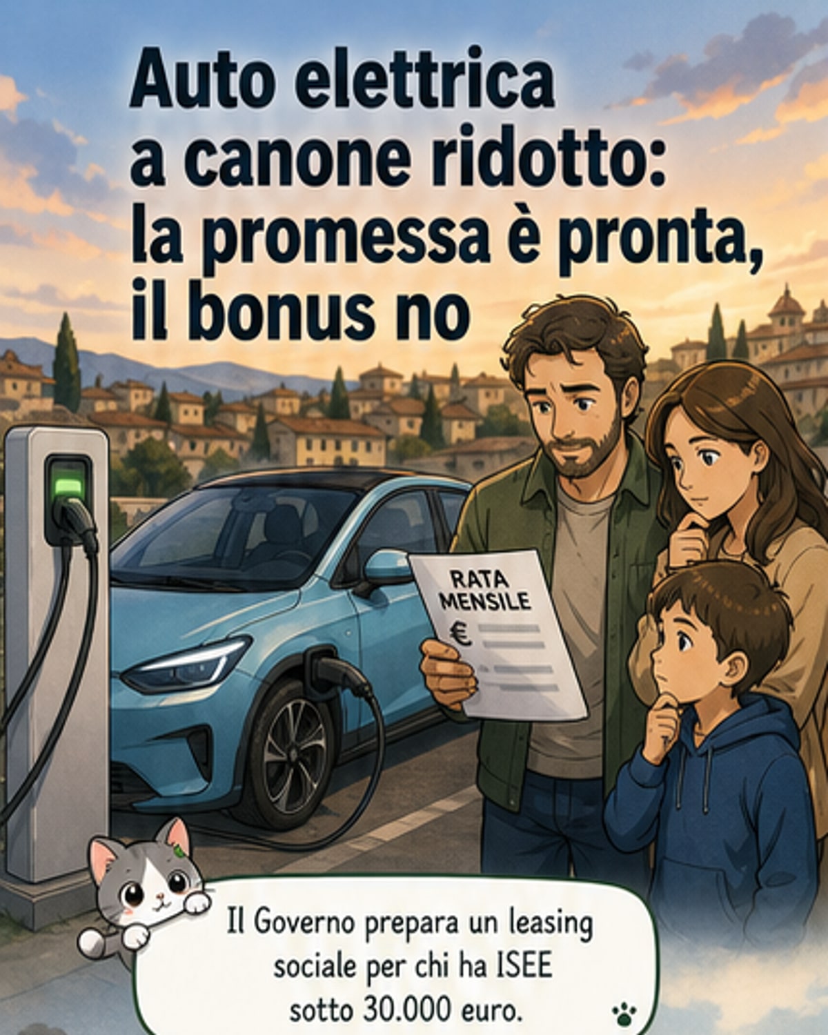 Noleggio sociale per auto elettriche