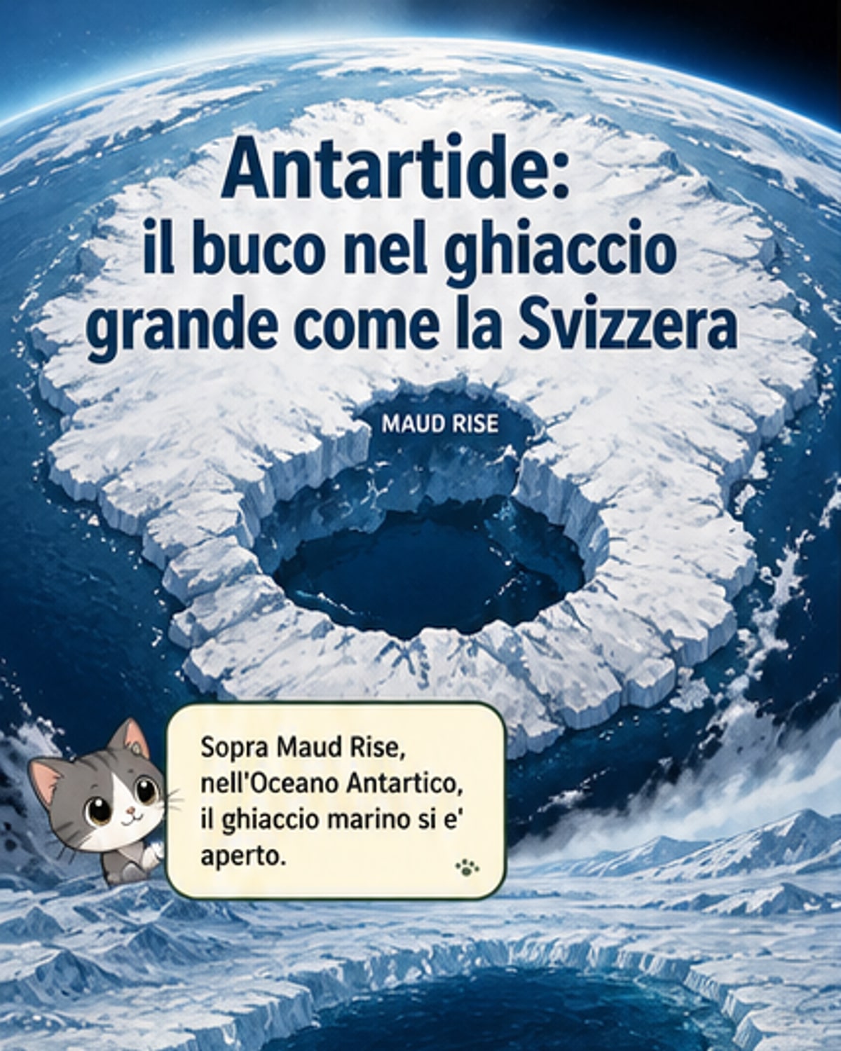 Un buco nell’Antartide grande come la Svizzera