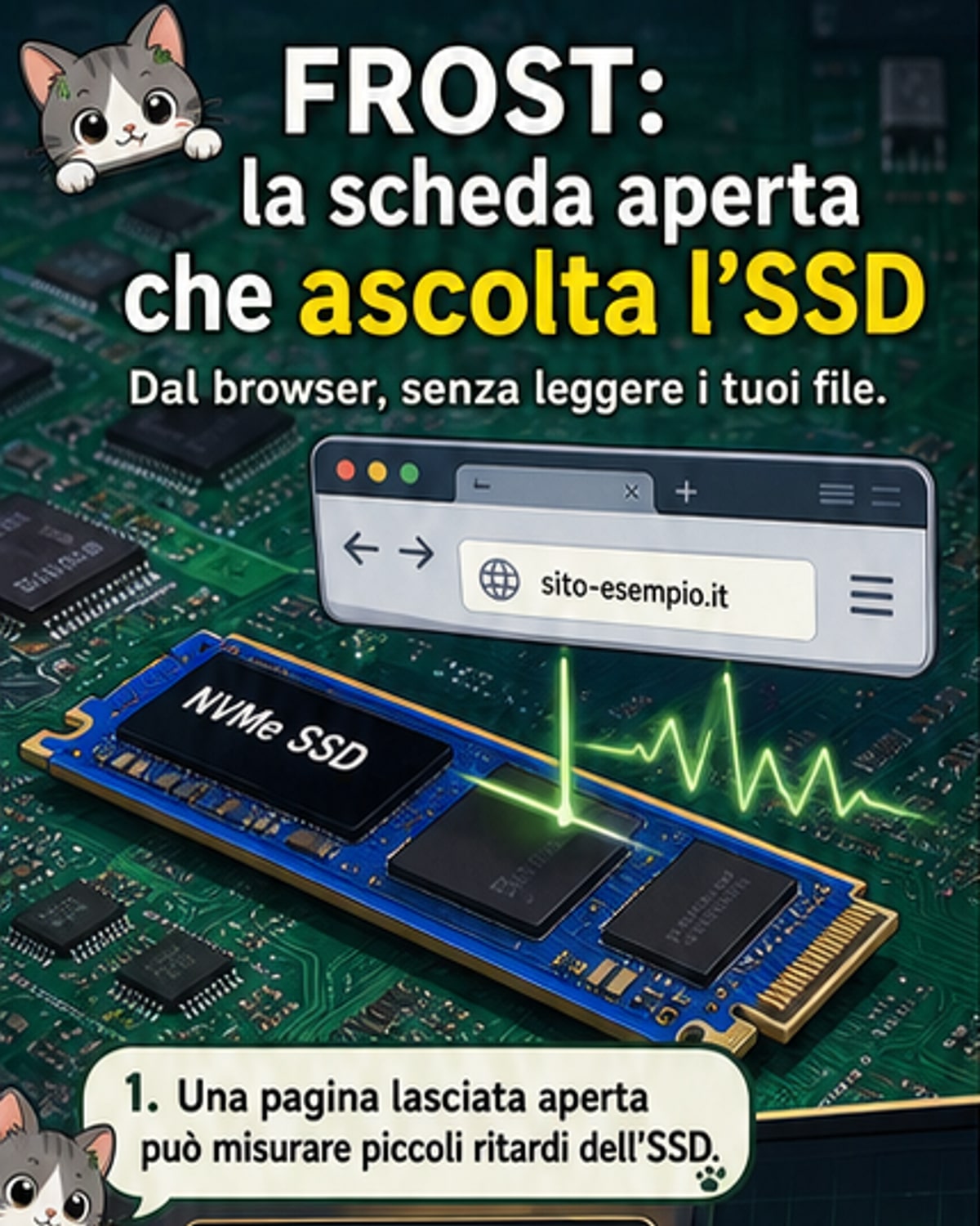 Un browser può spiare il tuo SSD