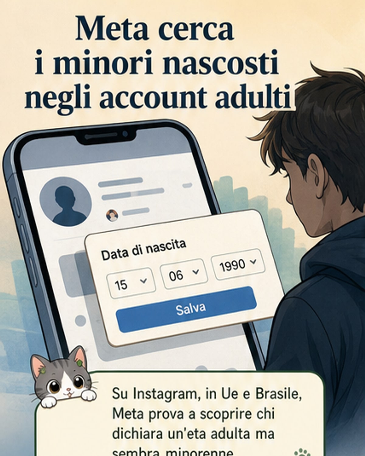 Meta usa l'IA per stimare l'età dagli account
