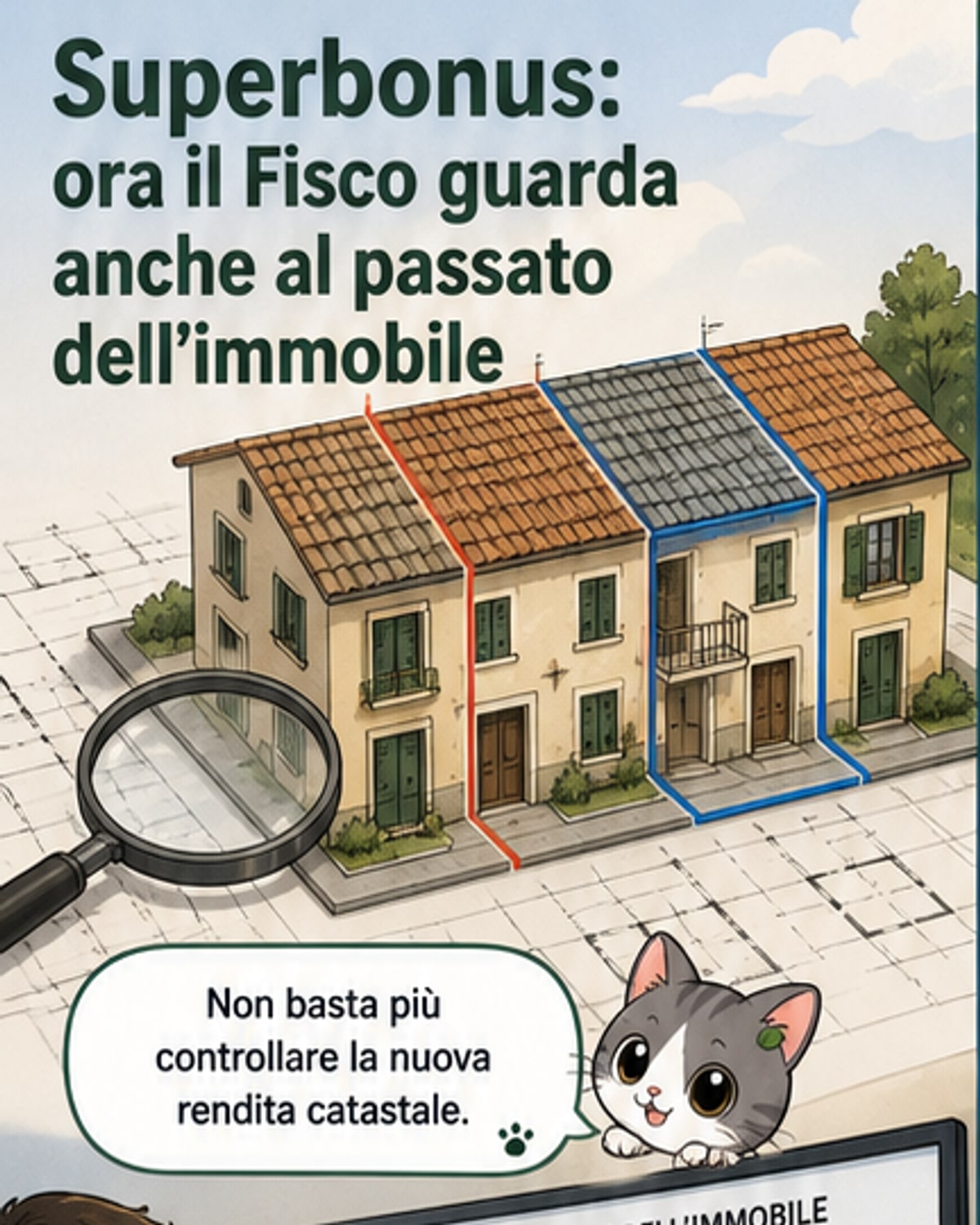 Superbonus sotto esame: attenzione alla storia catastale