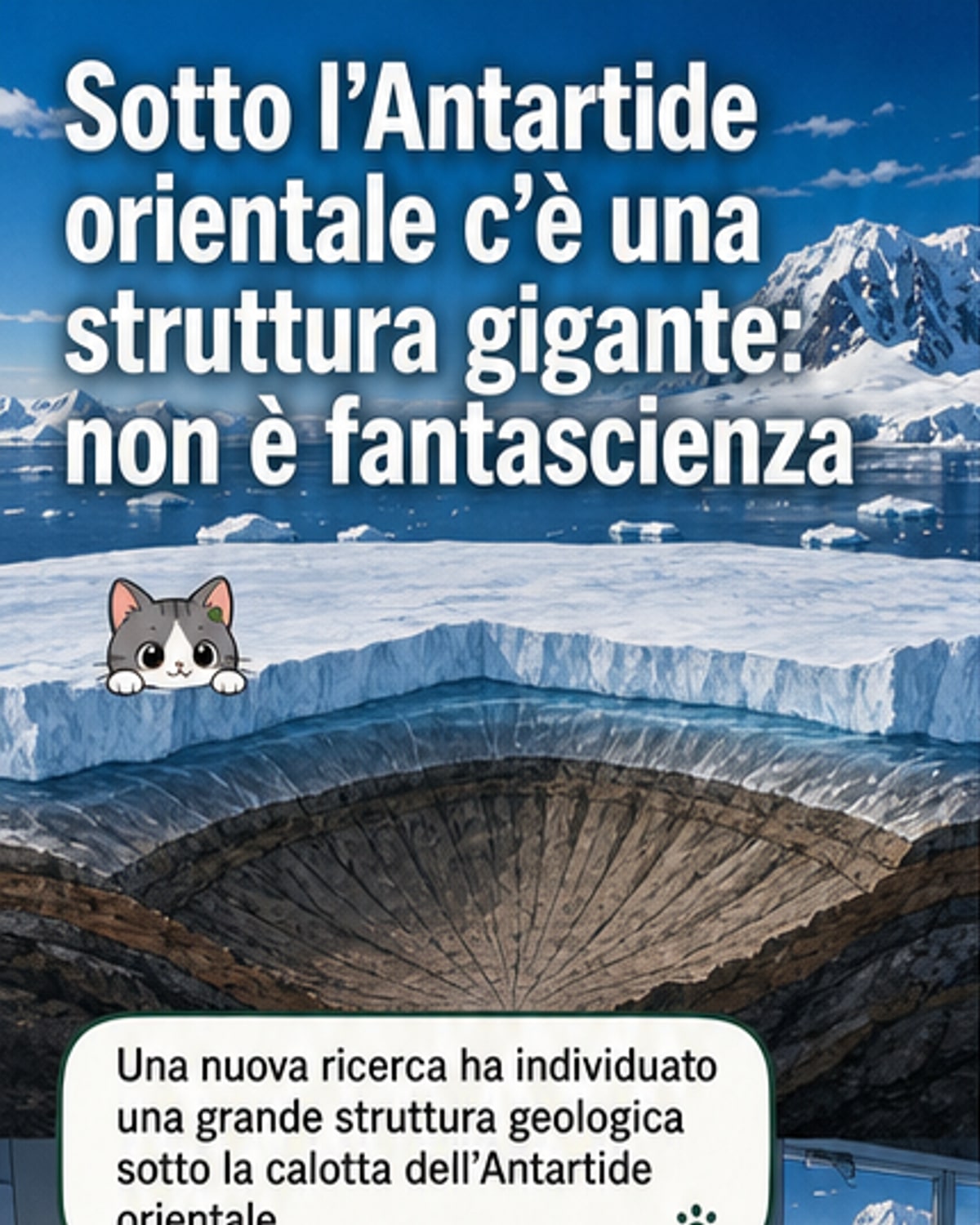 Scoperta una struttura geologica sepolta sotto l'Antartide