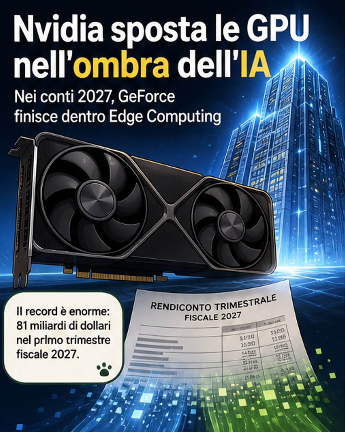Nvidia gira pagina: le GPU ora contano poco