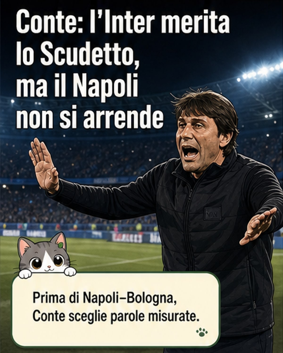 Conte: 'L'Inter ha meritato, ma noi non abbiamo perso'