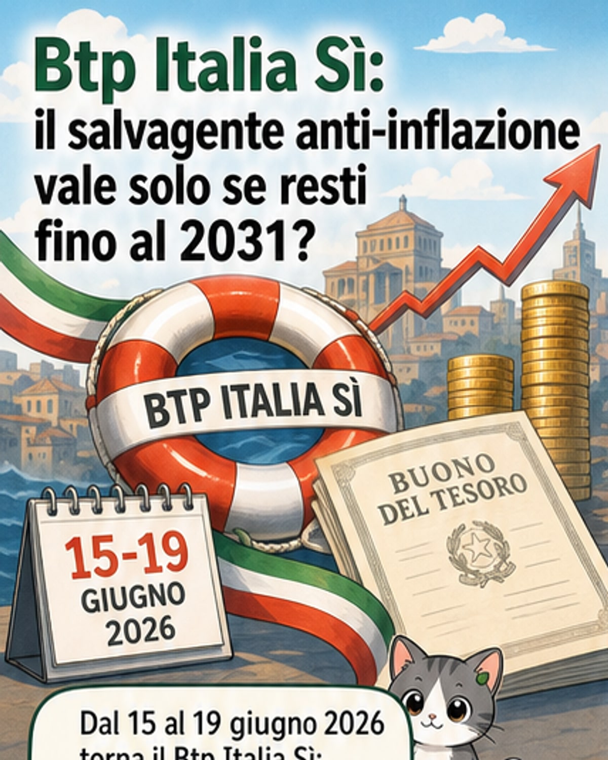 Btp Italia Sì: come funziona il rendimento reale