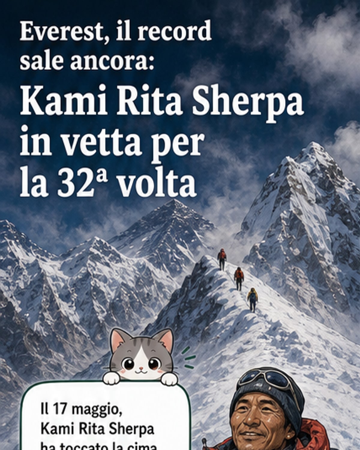 Kami Rita Sherpa, 32 volte sulla vetta