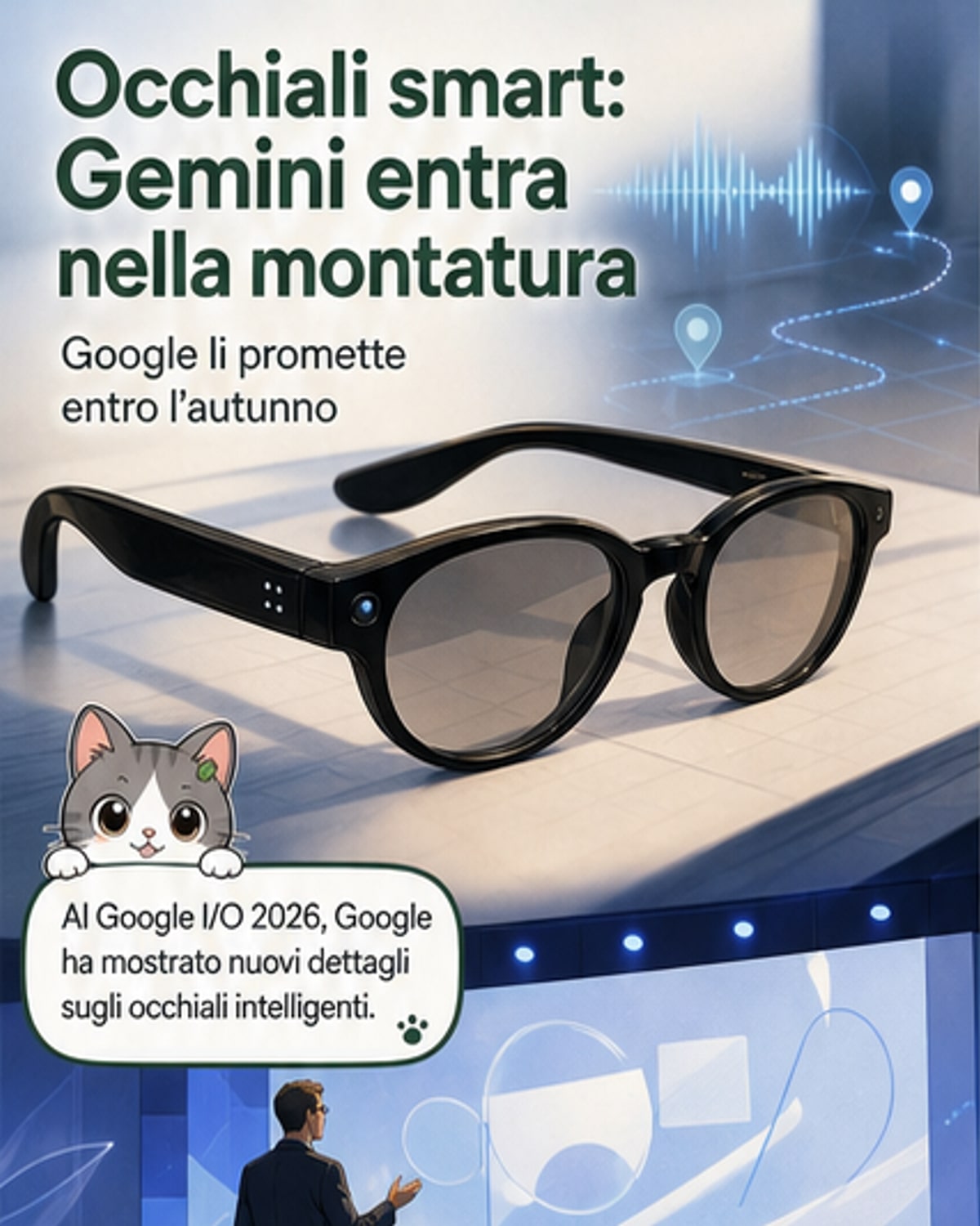 Arrivano gli occhiali smart con Gemini
