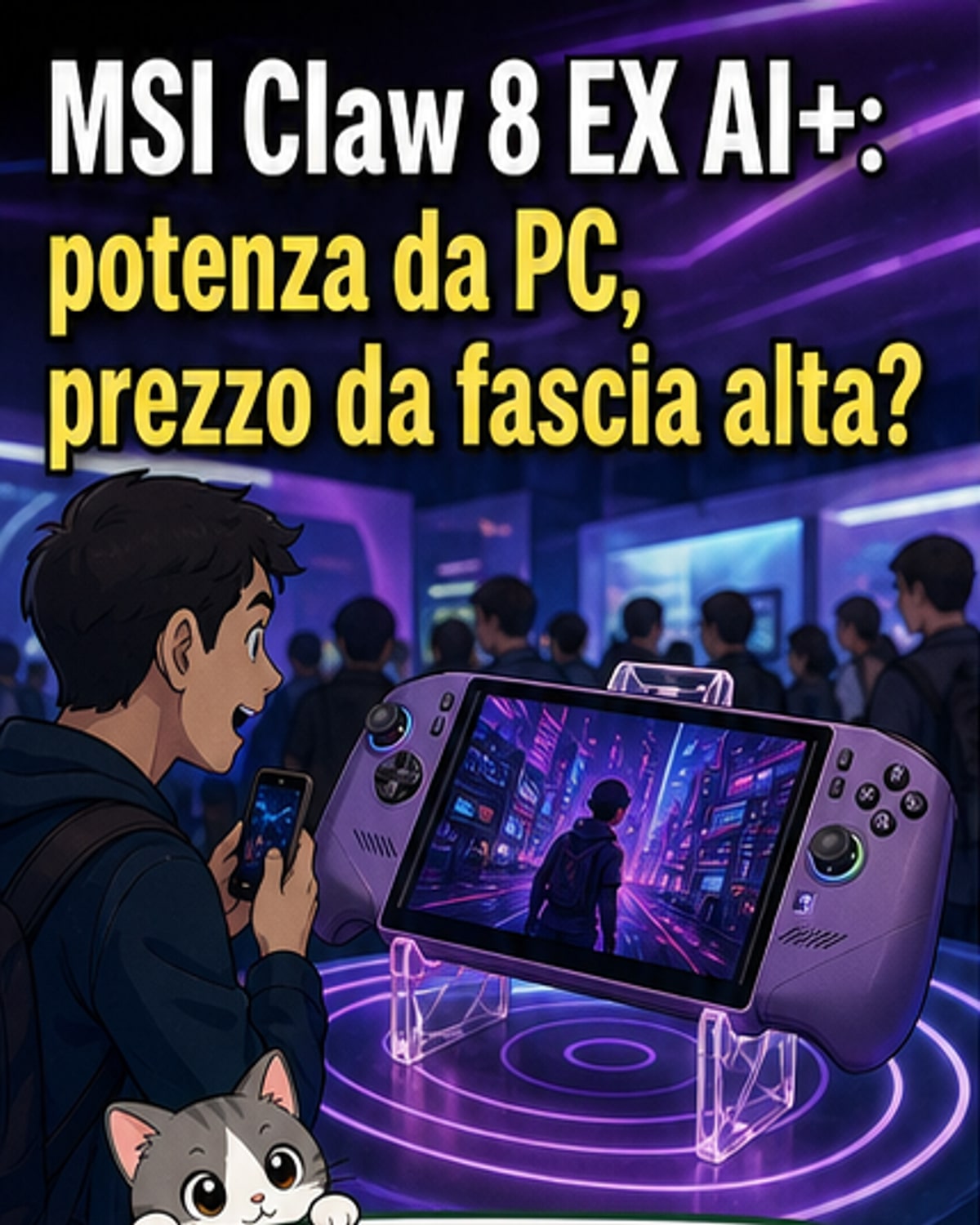 MSI Claw 8 EX AI+: potenza mobile