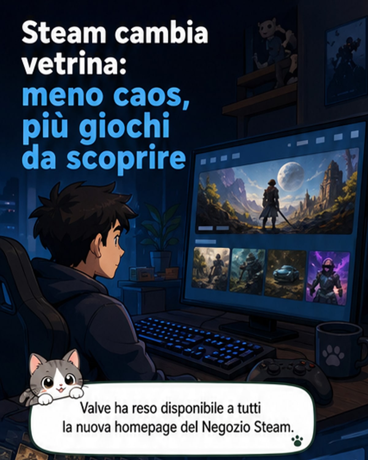 Steam rinnova la sua vetrina
