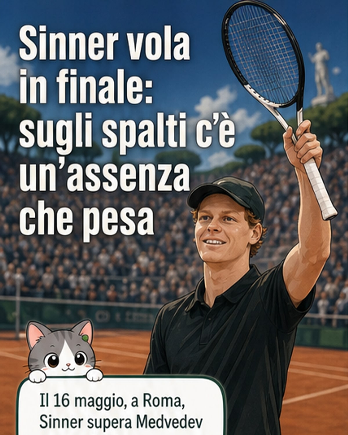 Sinner in finale a Roma 2026