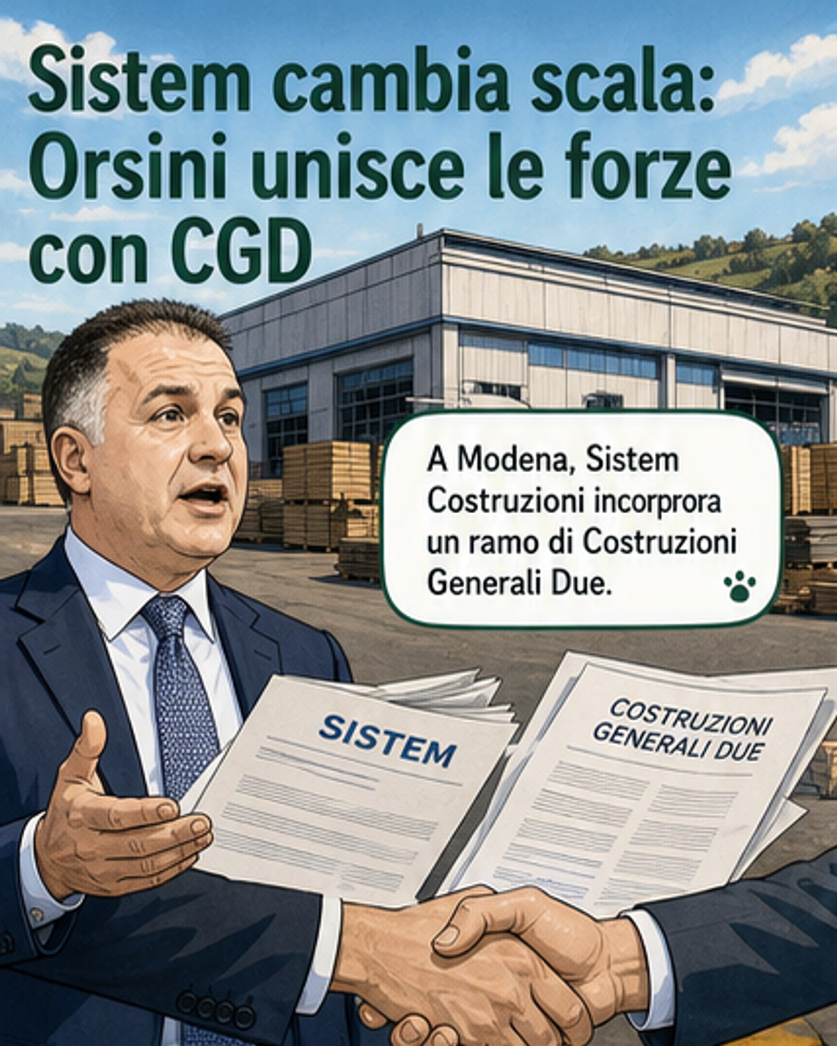 Orsini rafforza Sistem con fusione