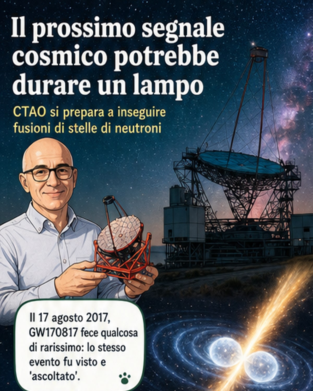 Ctao entra nell’era dell’astronomia multimessaggera