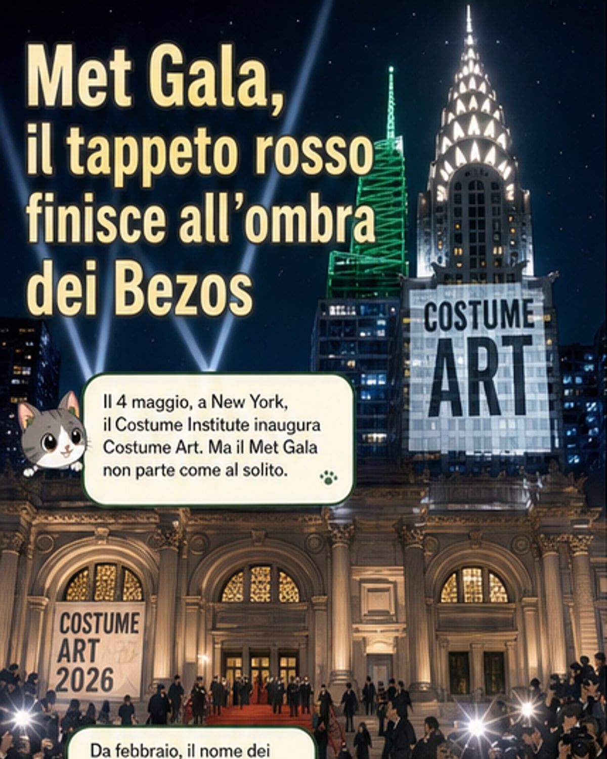 Proteste contro Bezos al Met Gala