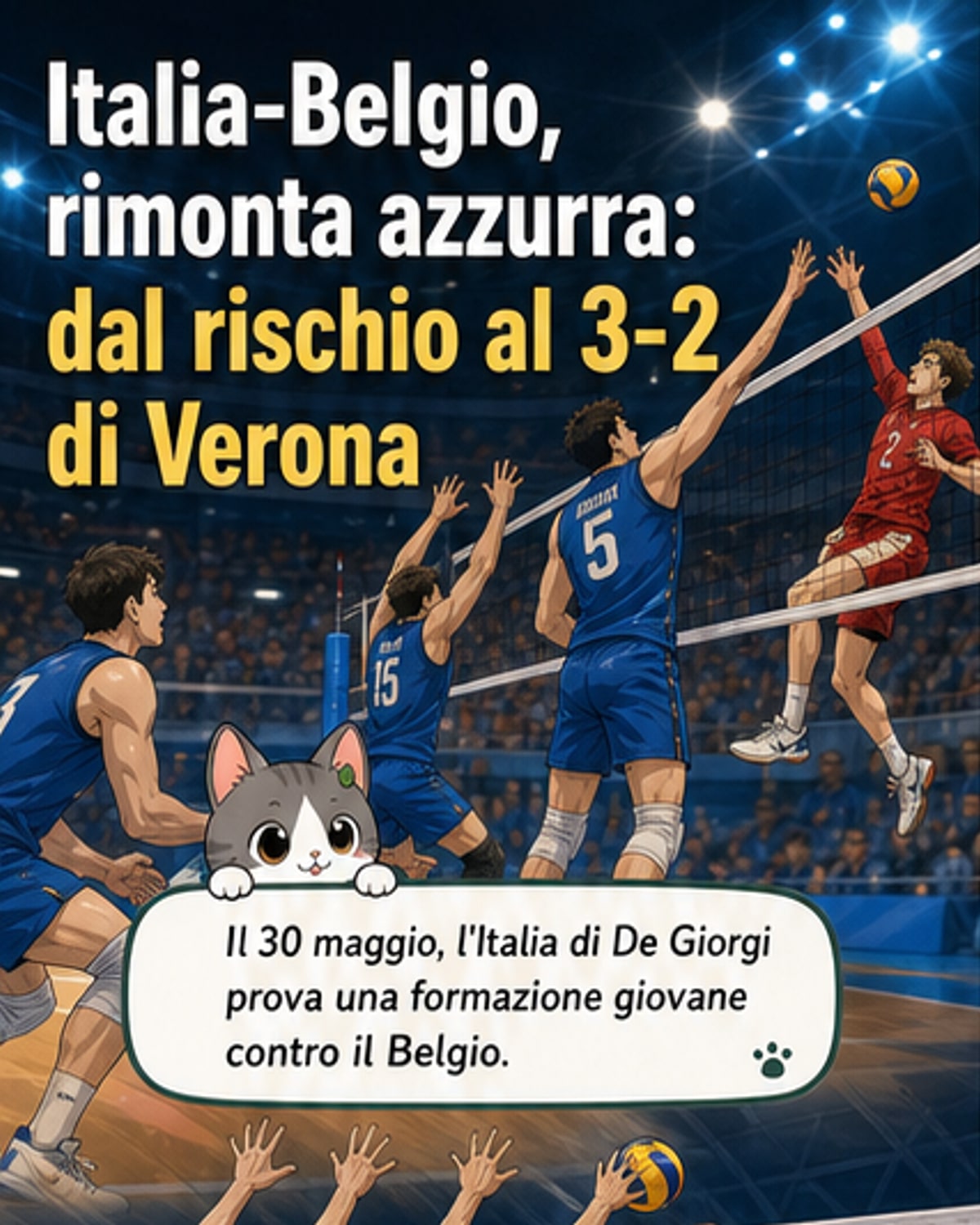 Italia rimonta e vince in tiebreak