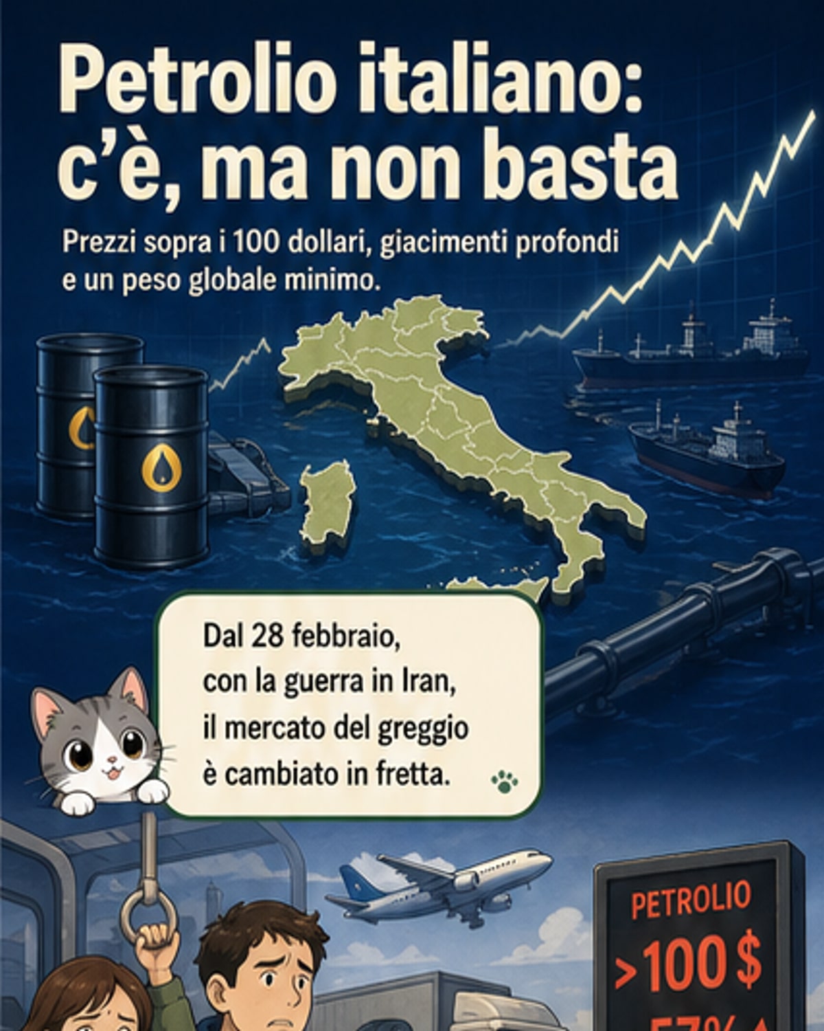 Petrolio italiano: dove si estrae e quanto pesa nel mercato globale