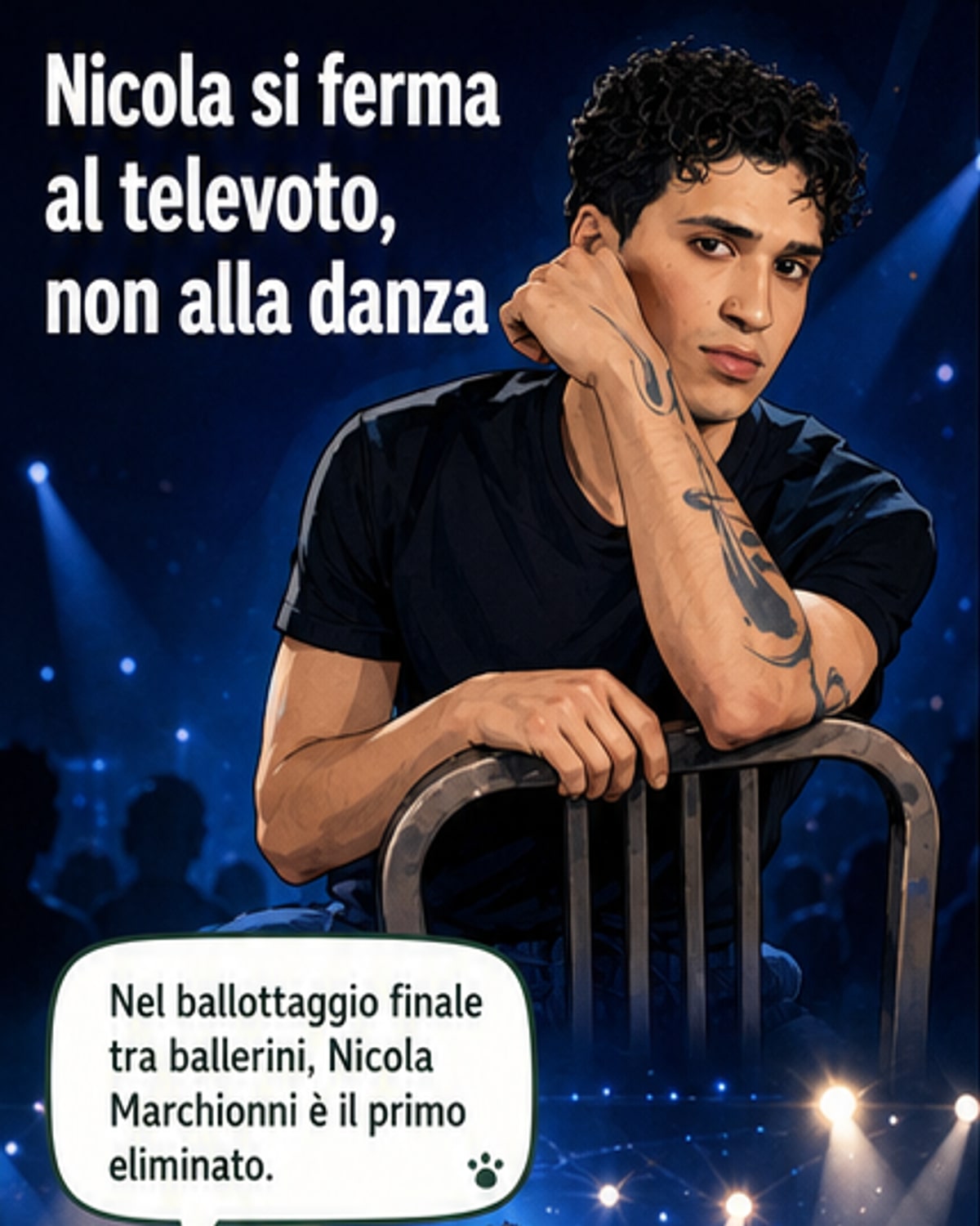 Nicola Marchionni, addio ad Amici