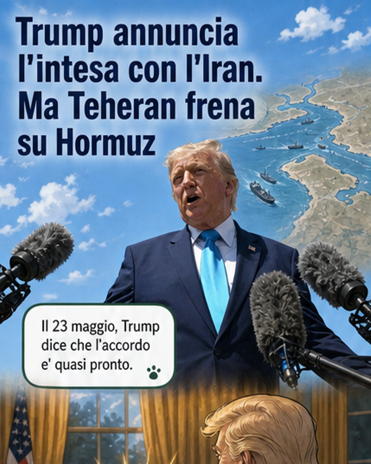 Trump annuncia l'accordo, ma l'Iran smentisce