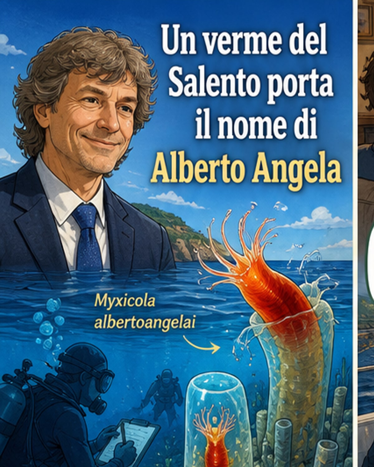Un verme marino porta il nome di Alberto Angela