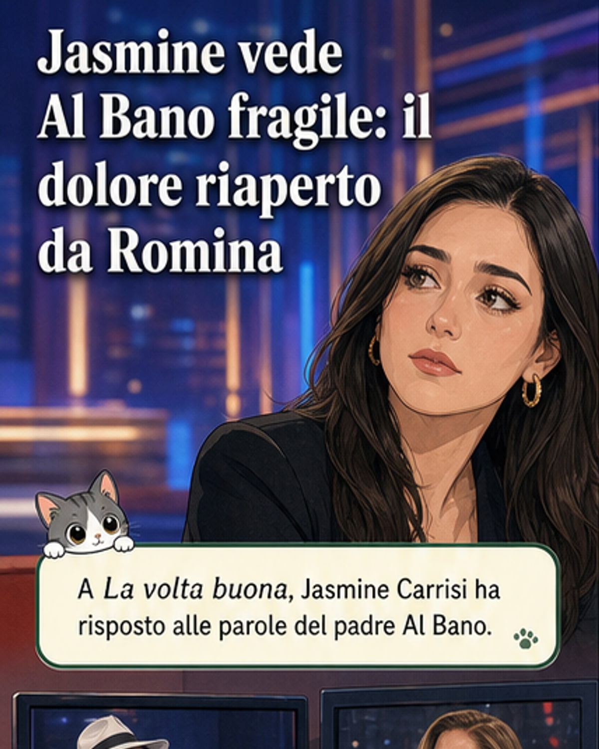Jasmine Carrisi: 'Ho percepito il dolore di papà'