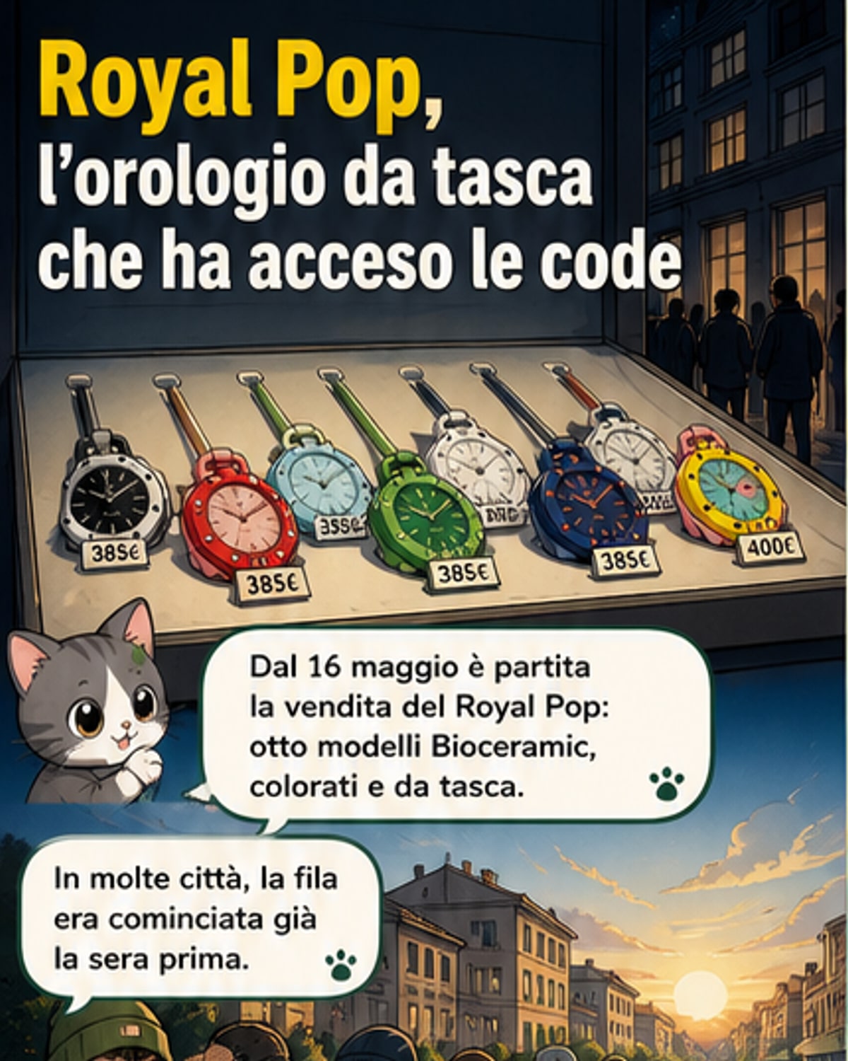 Royal Pop, l'orologio da tasca che tutti vogliono