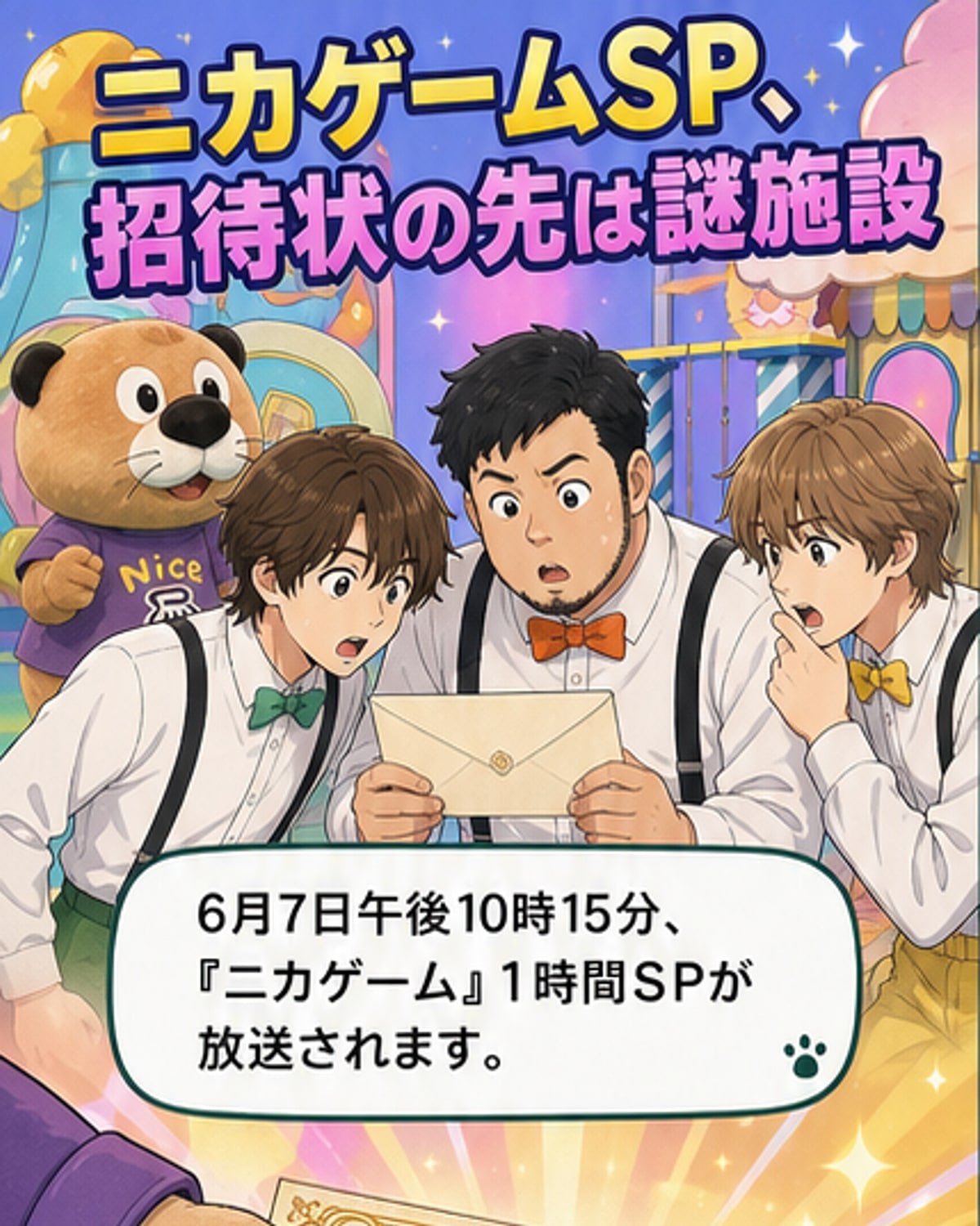 二階堂ら3人が謎の施設に閉じ込め