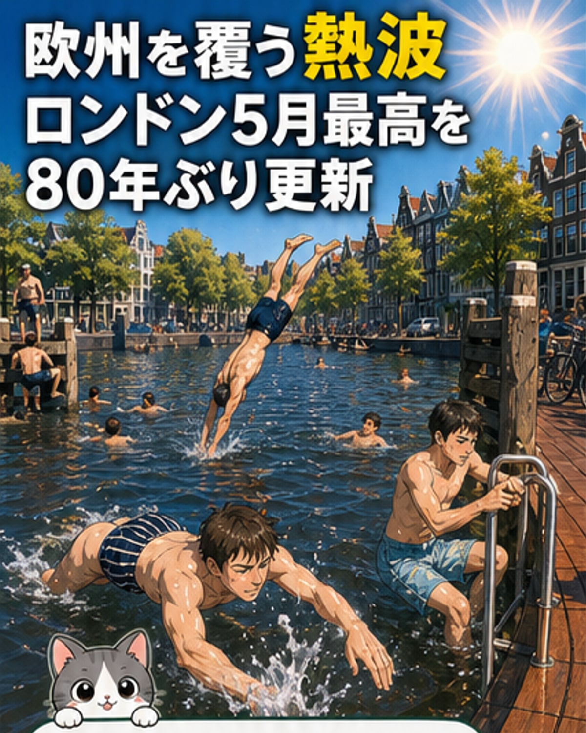 欧州で5月に35度超の猛暑