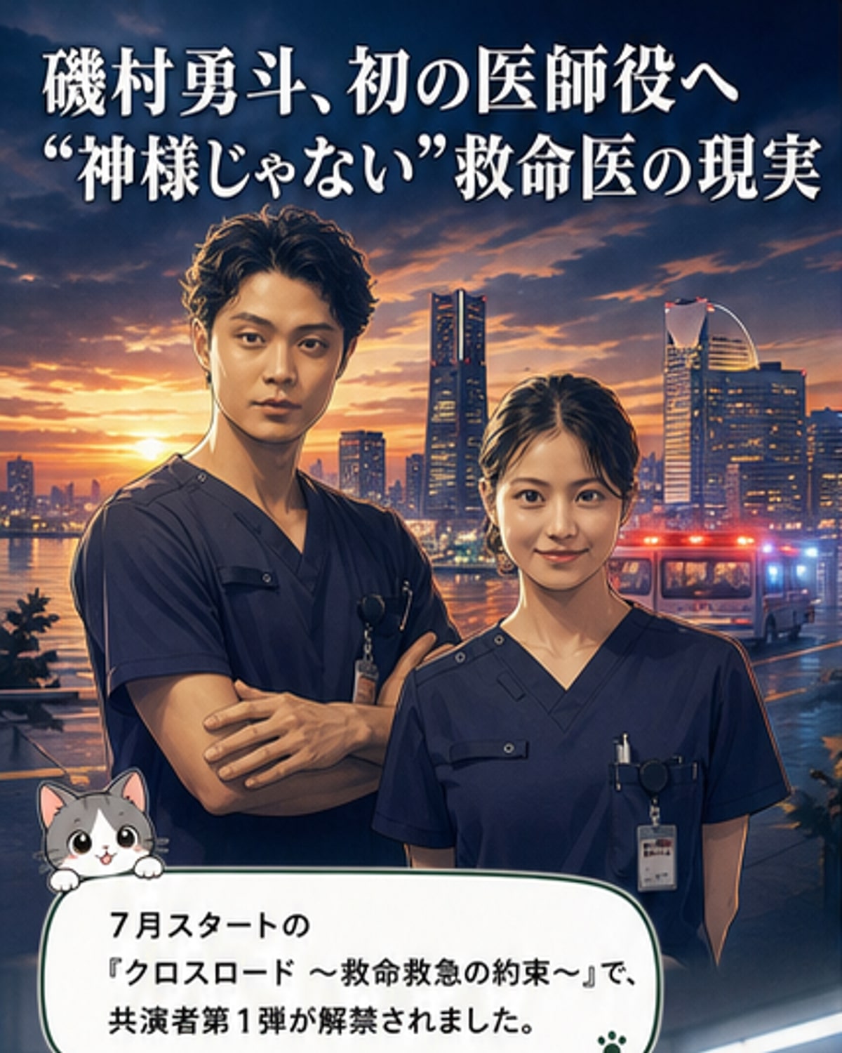 磯村勇斗、初の医師役で熱演