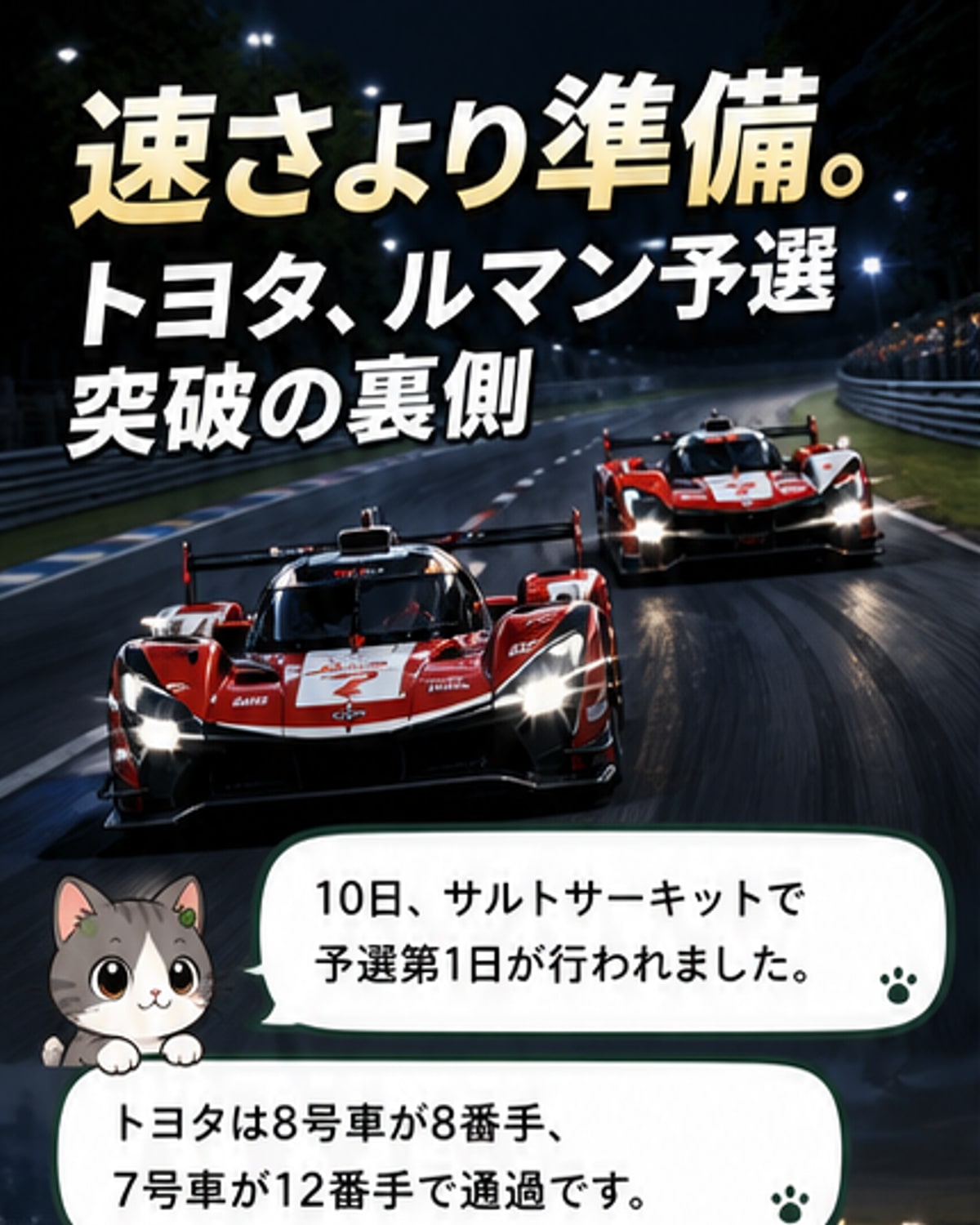 トヨタ、ルマン予選でハイパーポール進出