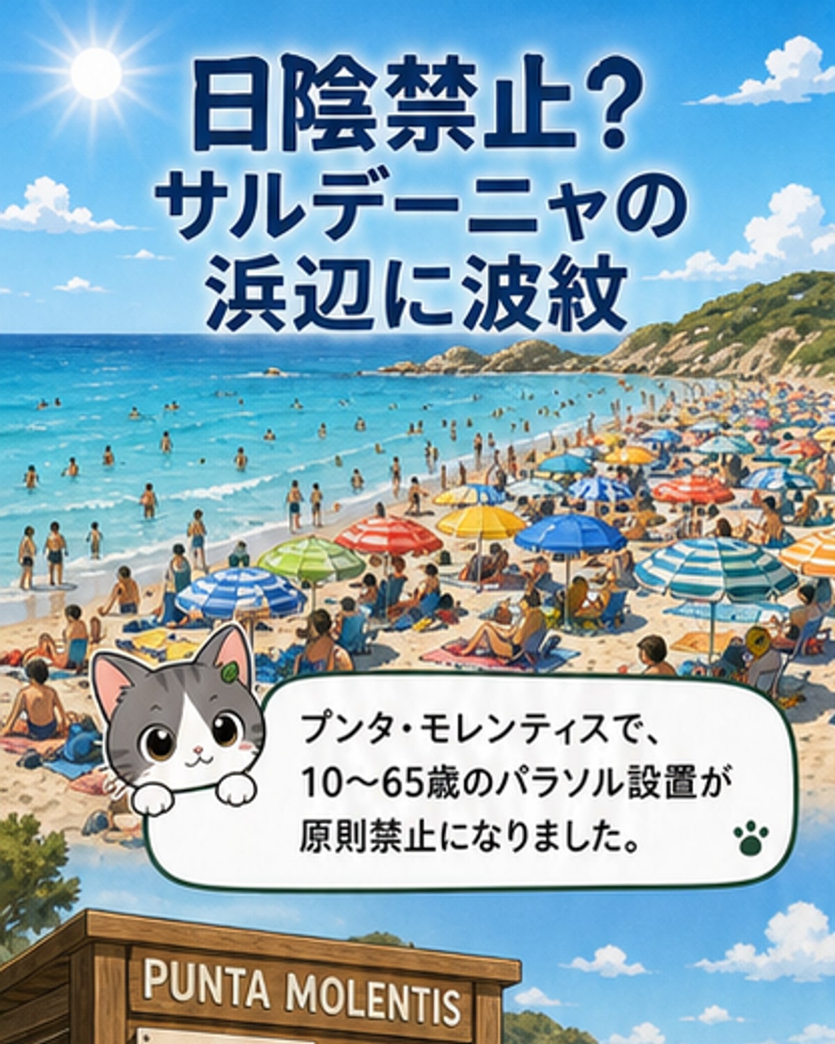 10歳未満と高齢者のみパラソル許可
