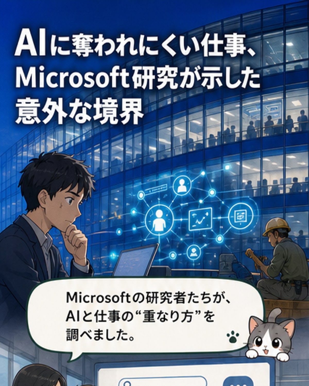 AIに奪われにくい仕事とは