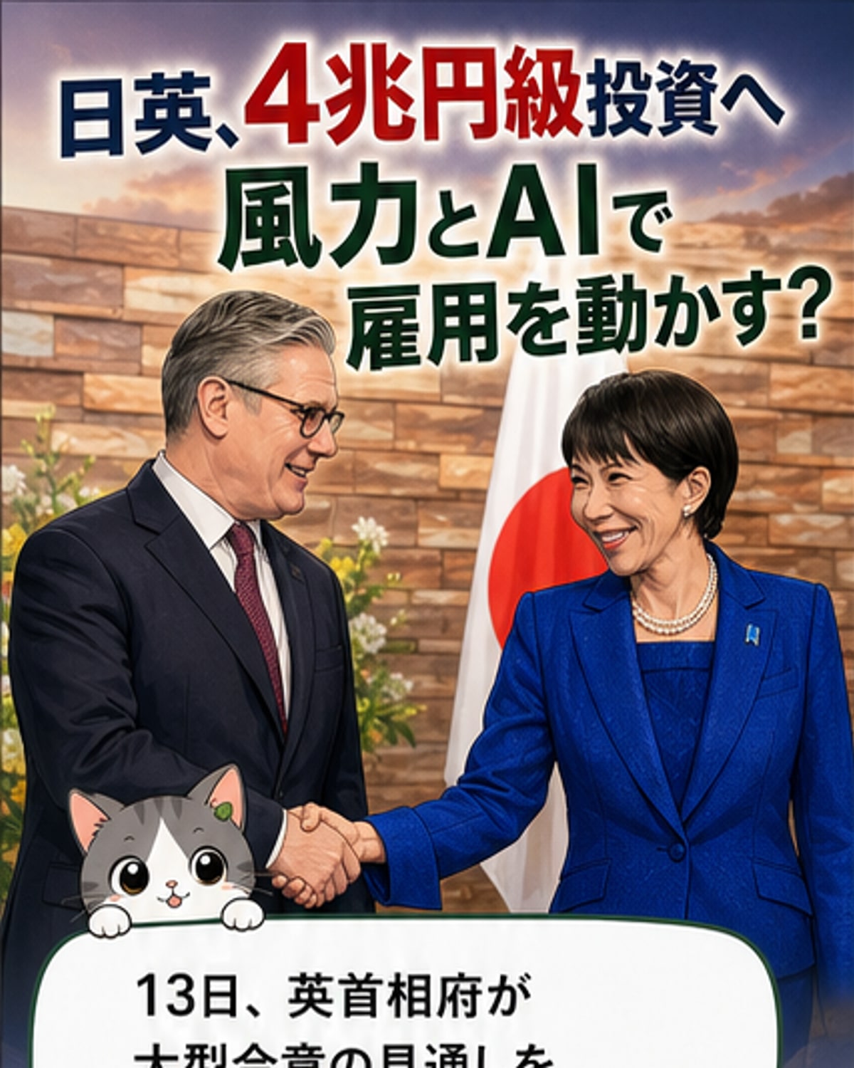 日英、3.9兆円規模のクリーンエネルギー投資で合意
