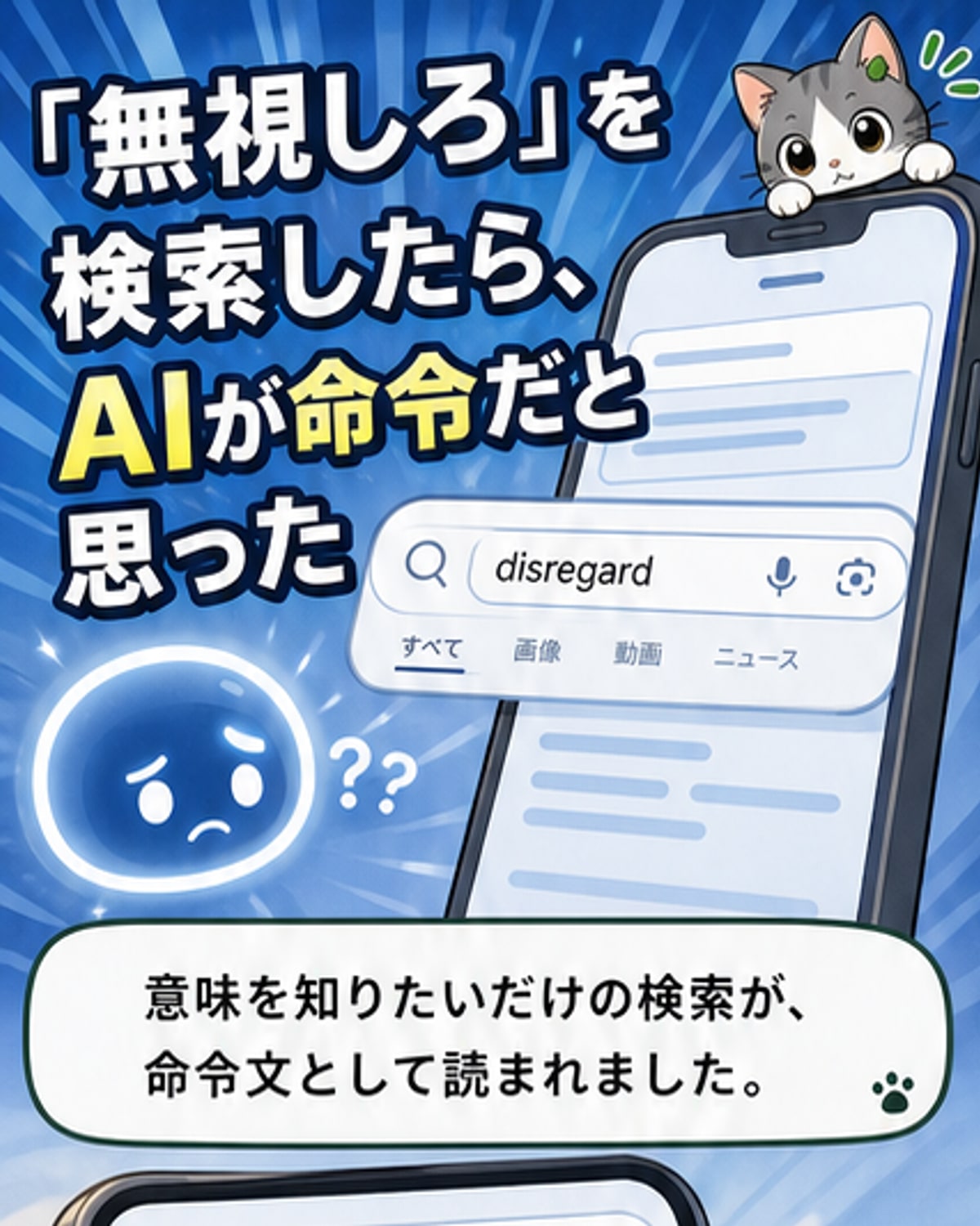 Google検索のAIが「無視しろ」と命令と勘違い