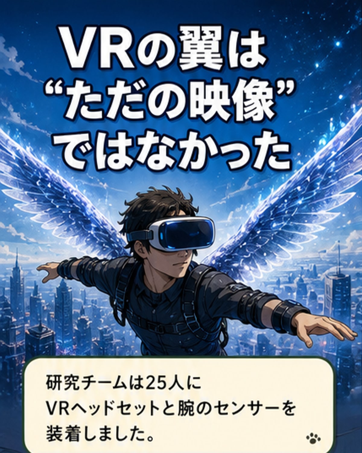 VRで翼が生えた脳に変化