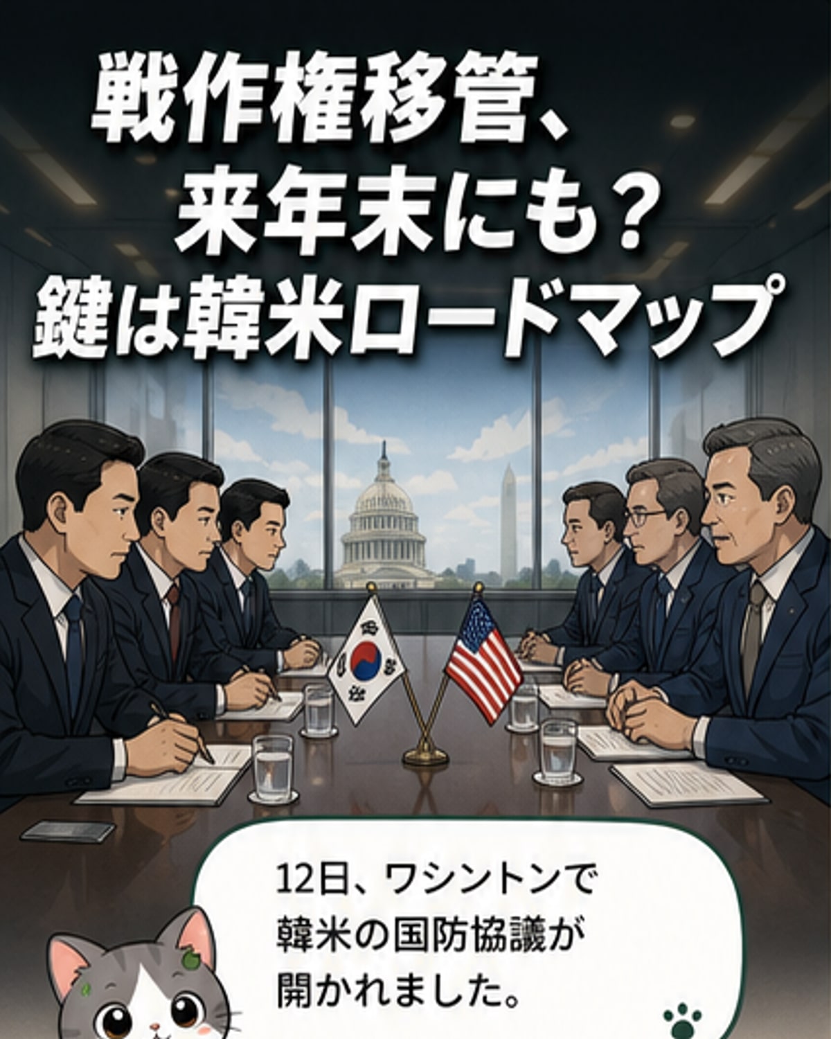 戦時作戦権、来年末にも韓国へ
