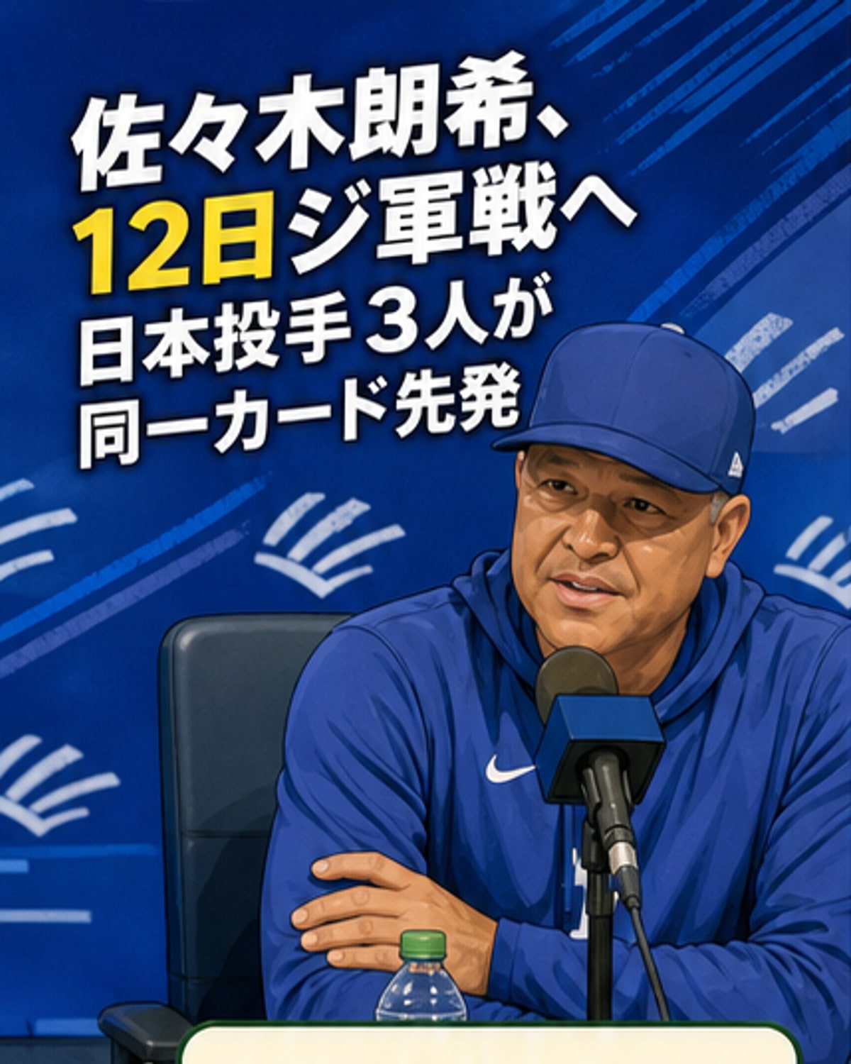 佐々木朗希、ジャイアンツ戦で先発確定